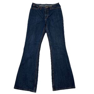 Vintage Jordache Flare Jeans Womens Size 26X30 Denim Dark Wash